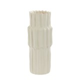 VASE NGBO RIBBED CERAMICS CREAM 36